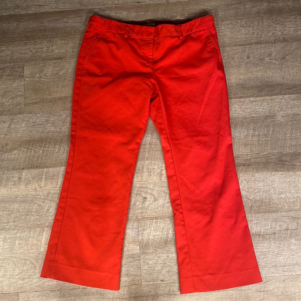 Express Columnist 10R red pants cropped